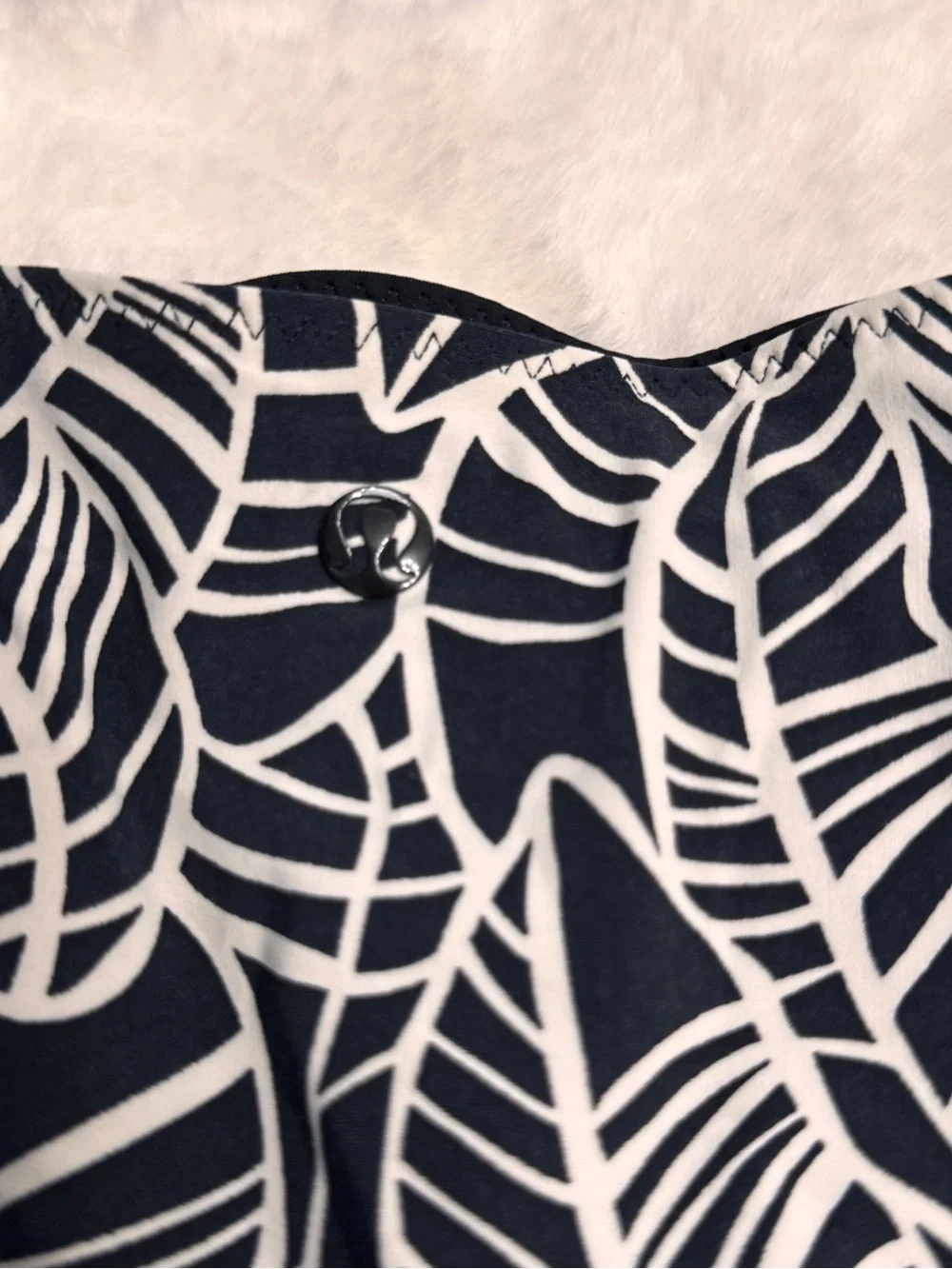 lululemon athletica Black & White Leaf-Print Bikini Set